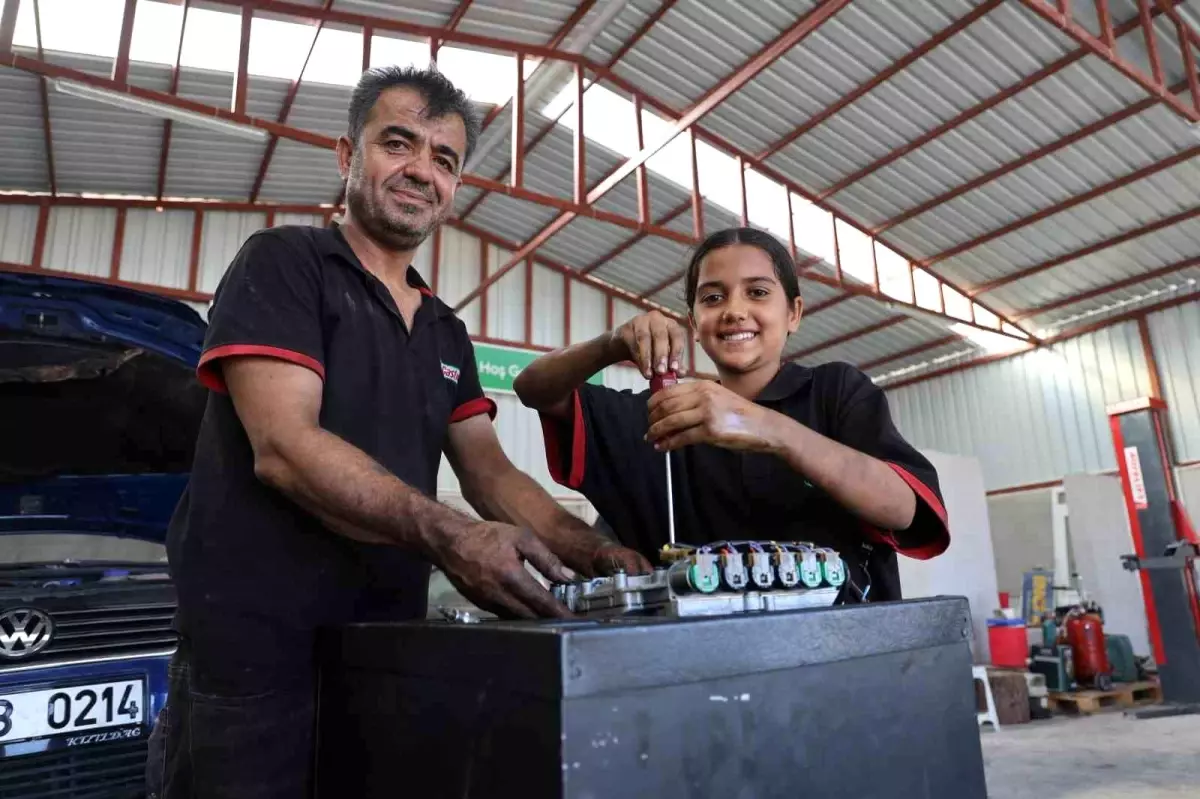 13 Yaşındaki Nehir Usta: Oto Tamirinde Bir Fenomen